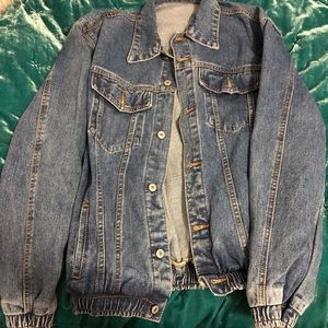 Oversized jean jacket